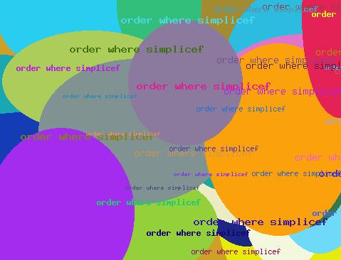 Order where simplicef
